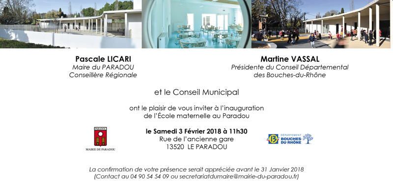 Inauguration de l'école maternelle